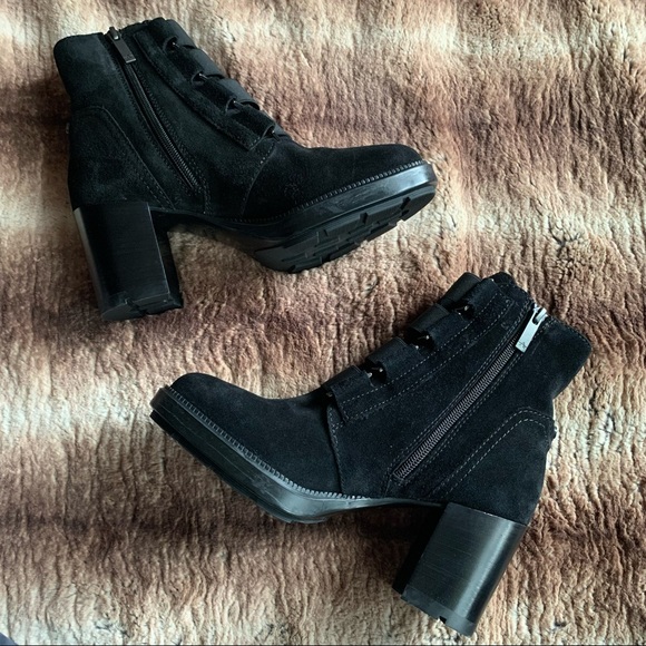 Aquatalia Ilanna Suede Black Bootie - Picture 3 of 10